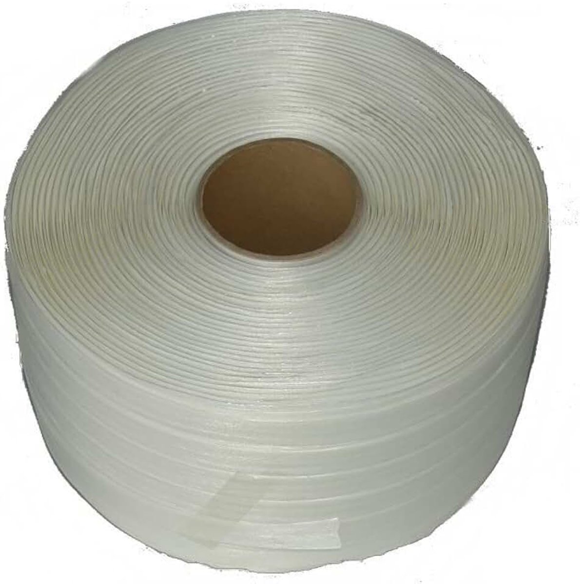 Omsnoeringsband 16 mm x 850 m - Ultrabestendig - Polyester gevlochten textiel - Wit