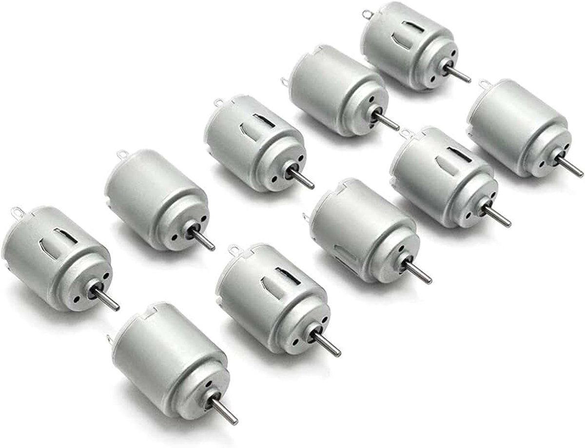 10 Stuks DC Motor 140 Mini Elektrische Motor DC 3-5 V 6300 RPM voor DIY Speelgoed