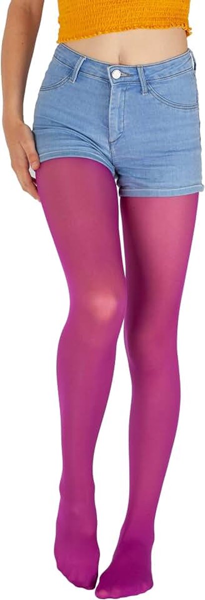 Panty, meisjes, microvezel, 40 den, maat 104-158, semi-transparant, gekleurd