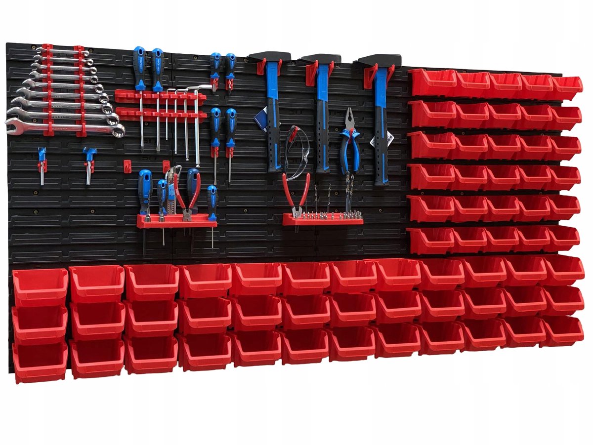 TABLICO Gereedschapsbord 154,7x78 cm met Kuipjes & Haken - Nederlands Product