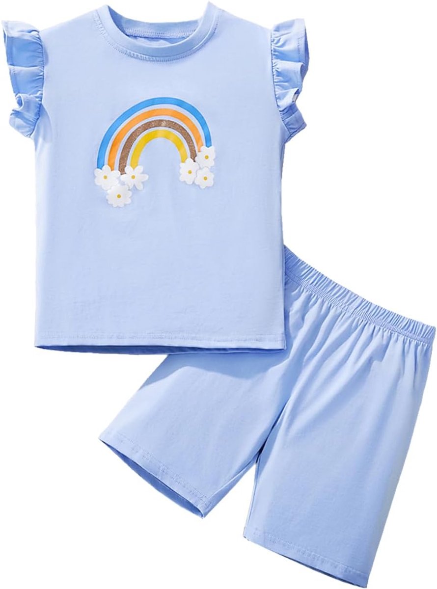 Sets T-shirt & Shorts Sets Sportkleding Casual Outfits School Jogging 100% Katoen