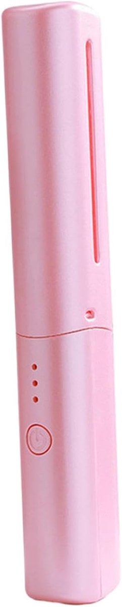 Draadloze Stijltang Borstel - Hot Kam - Haar Stijlen - Snelle Verwarming - 18.5 cm - Roze