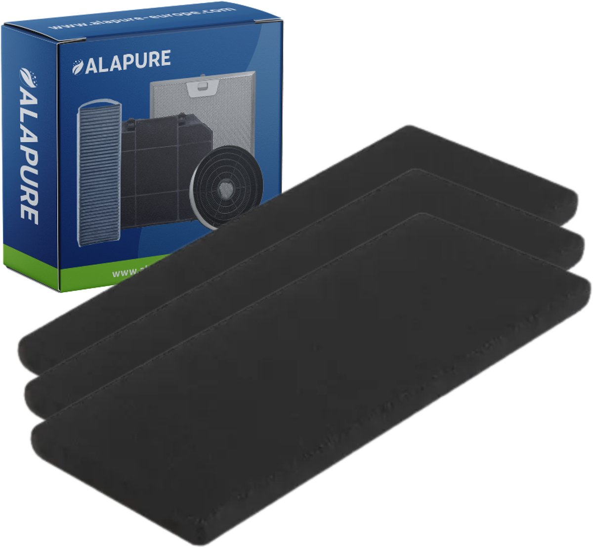 3x Koolstoffilter voor Novy Monoblock 811400 / 563-80012