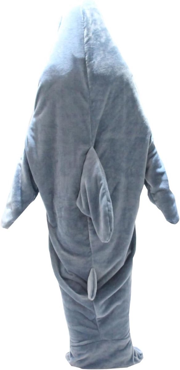 Deken Onesie - Slaapzak Hoodie - Comfortabel Slapen - Extra Zacht Flanel - 37x30x4 cm - Blauw — afbeelding 2