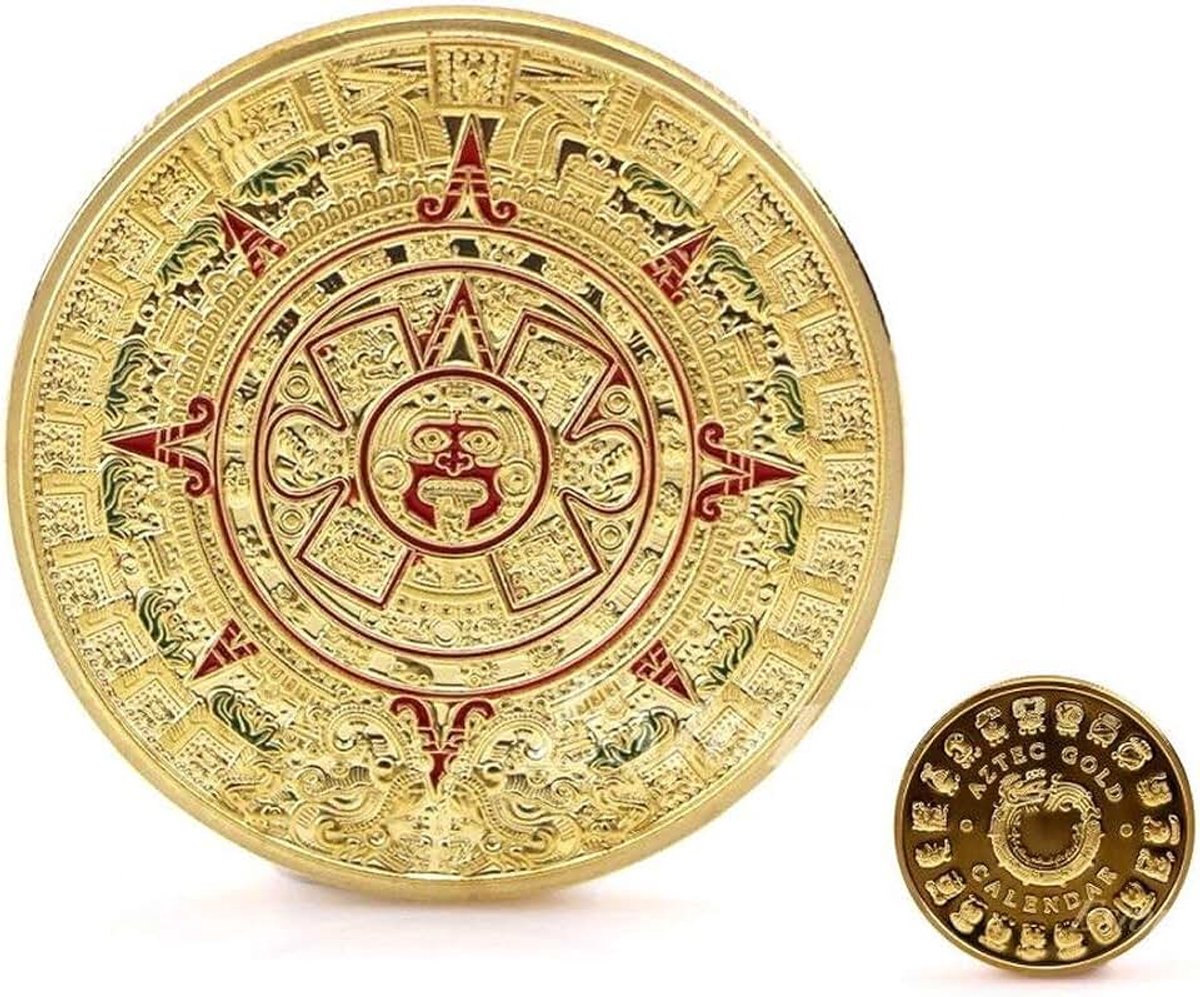 Maya Azteekse profetie herdenkingsmunten, Mexicaanse Maya Kalender Herdenkingsmunt Kunst Collectie
