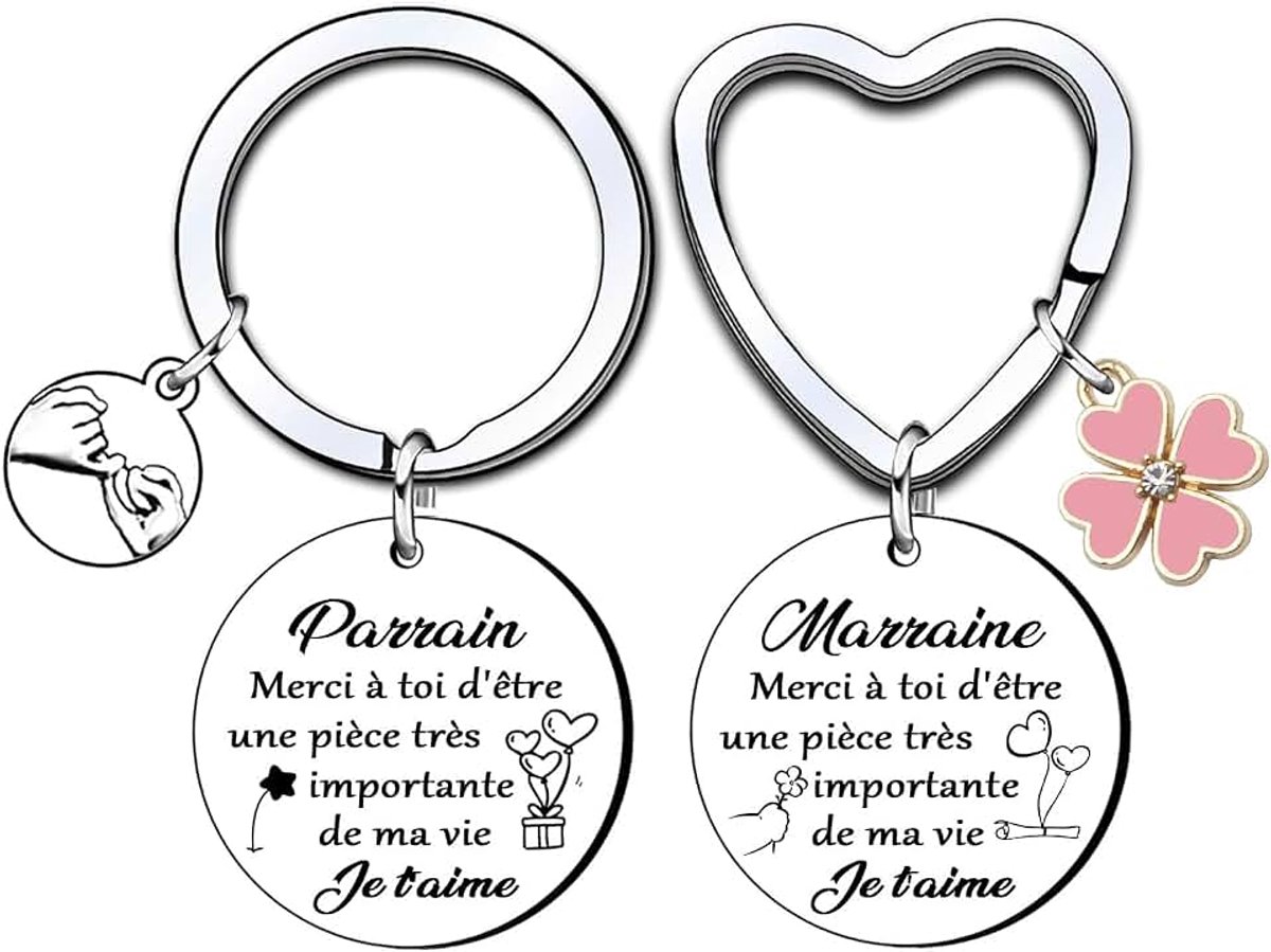 Peetvader Sleutelhanger, Peetvader Sleutelhanger, Cadeau voor Peettante Sleutelhanger, Cadeau Peettante Kerstmis, Peettante Verjaardagscadeau, Moederdagcadeau, Kleur: zilver., L