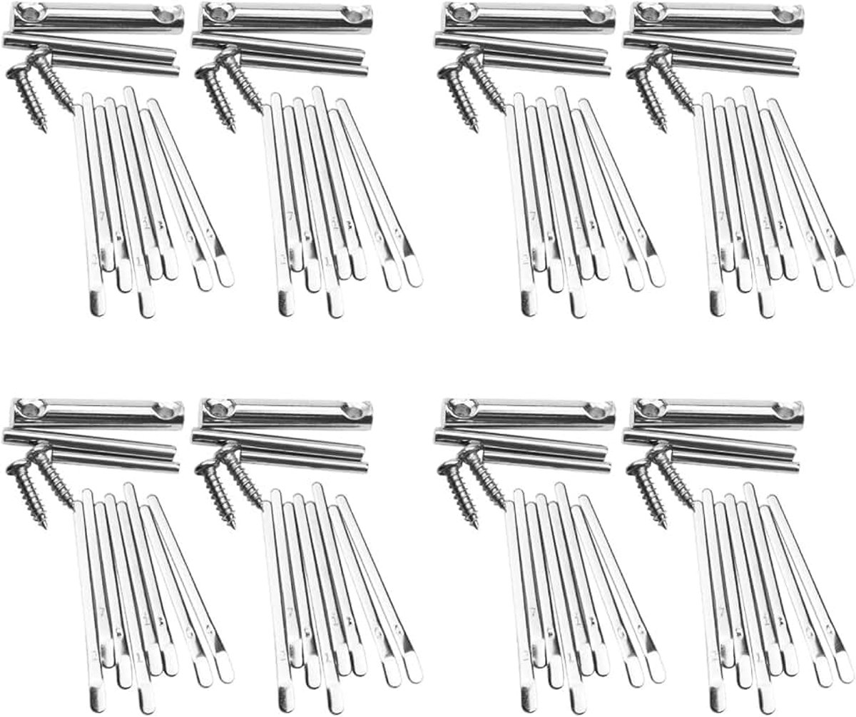8 Sets Duim Piano Granaatscherven Mini Instrumenten Muziekinstrumenten voor Volwassenen Kid Instrument Miniatuur Kalimba voor Beginners Draagbare Muziekinstrument Kalimba Piano Piano Sleutels