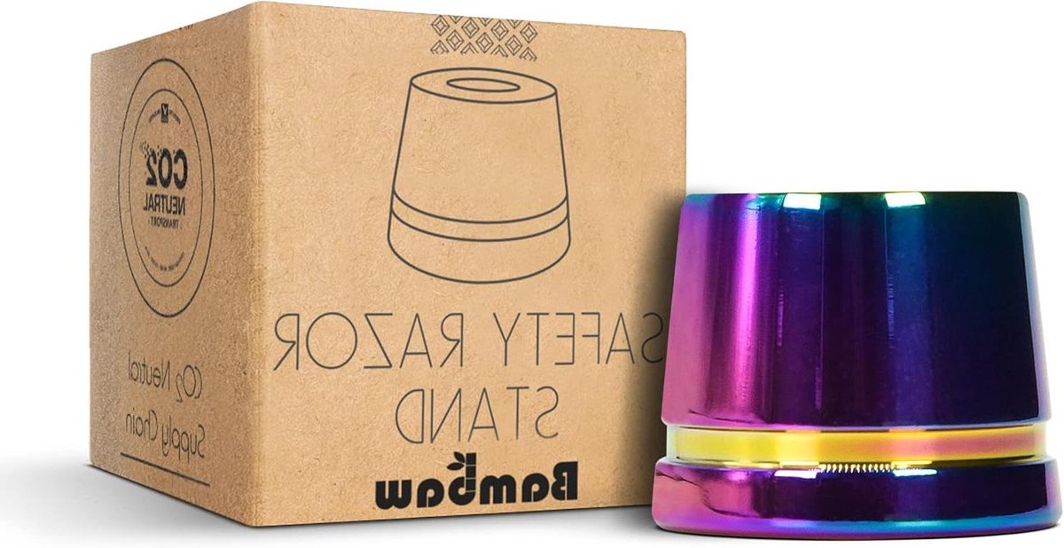 Scheermes Houder - Scheermes Standaard - Badkamer Organisatie - Roestbestendig Aluminium - 11.6 mm Binnendiameter - Regenboog