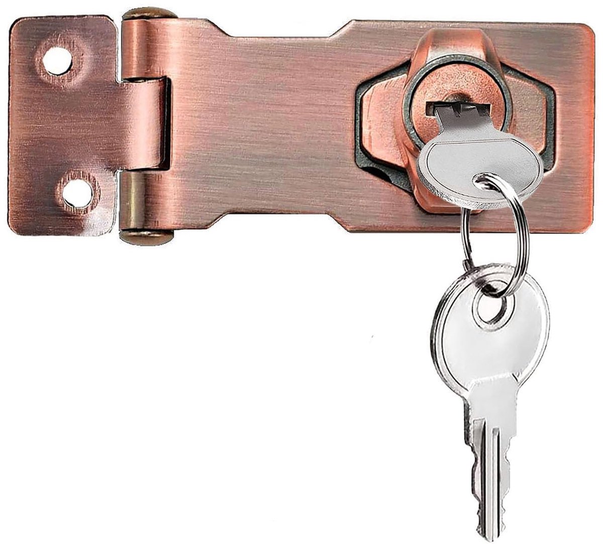 deurslot met verschillende sleutels, vergrendelingsslot, brievenbusslot, hangslot, kastdeurslot voor lade (rood brons 3 inch)