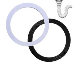 Afdichtingsring, Vervangende Gootsteenafvoeraccessoires Afdichtingsring, Lyeteung 2 Stuks 110mm Gootsteen