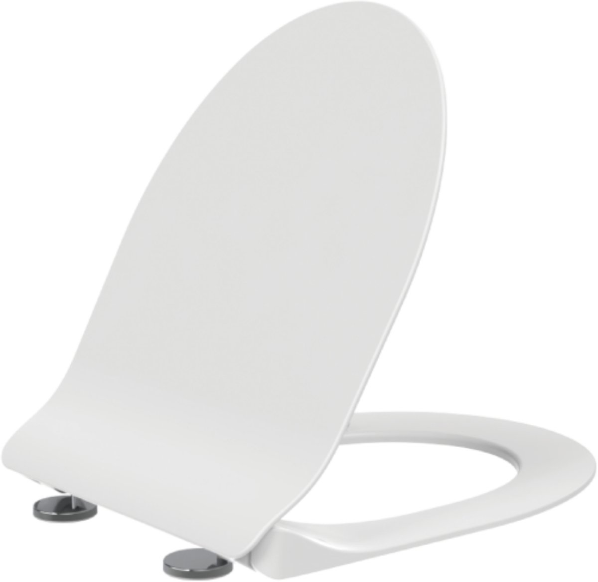 Creavit Ness wc-zitting – slim design – softclose – Duroplast – rvs scharnieren – glanzend wit