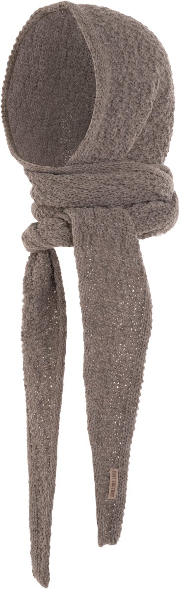 Knit Factory Blake Capuchon Sjaal - Marron - One Size