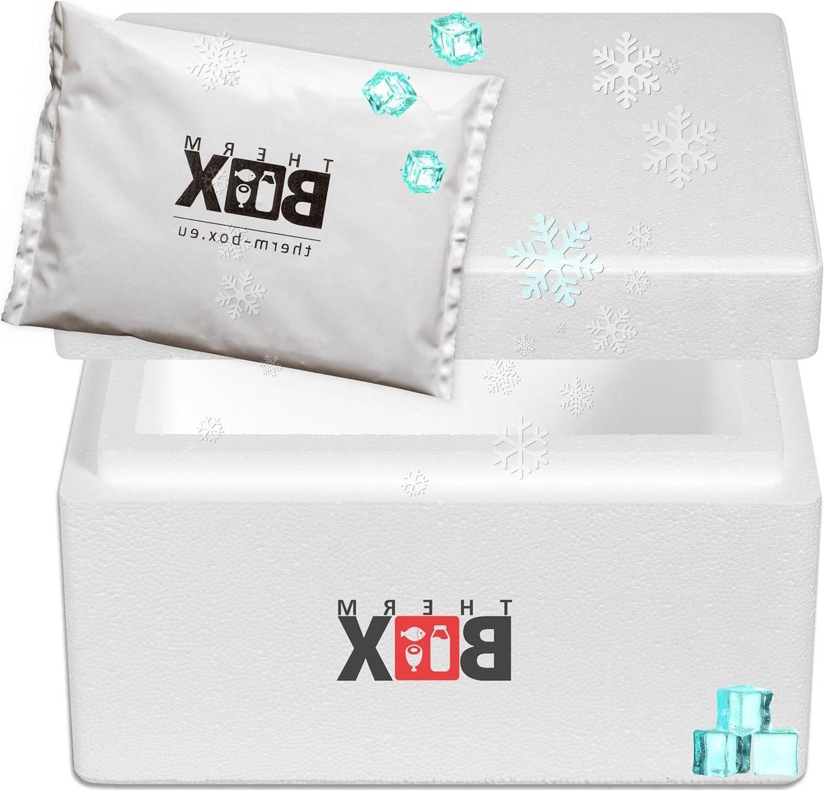 Isolerende Box - Thermo Container - Eten Warm Houden - Lichtgewicht Piepschuim - 59 Liter - Wit