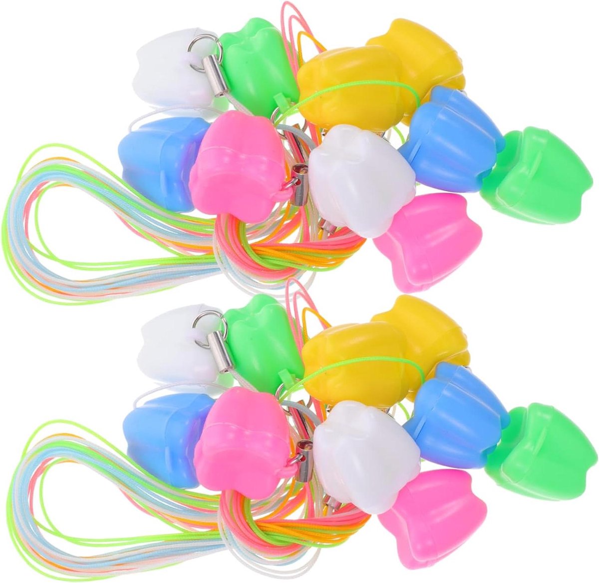 Bewaardoos Melktanden - Tandenbewaarder Kinderen - Herinneringen Opslaan - Set van 20 Stuks - 2.7 x 1.78 x 1.68 cm