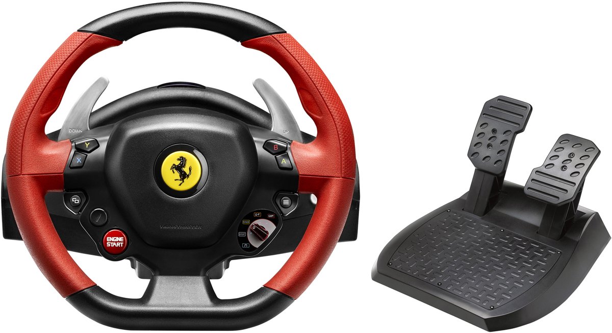 Thrustmaster Ferrari 458 Spider Racestuur & Pedalen - Refurbished - 100% Gecertificeerd met 2 Jaar Garantie - Voor Xbox Series X|S & Xbox One