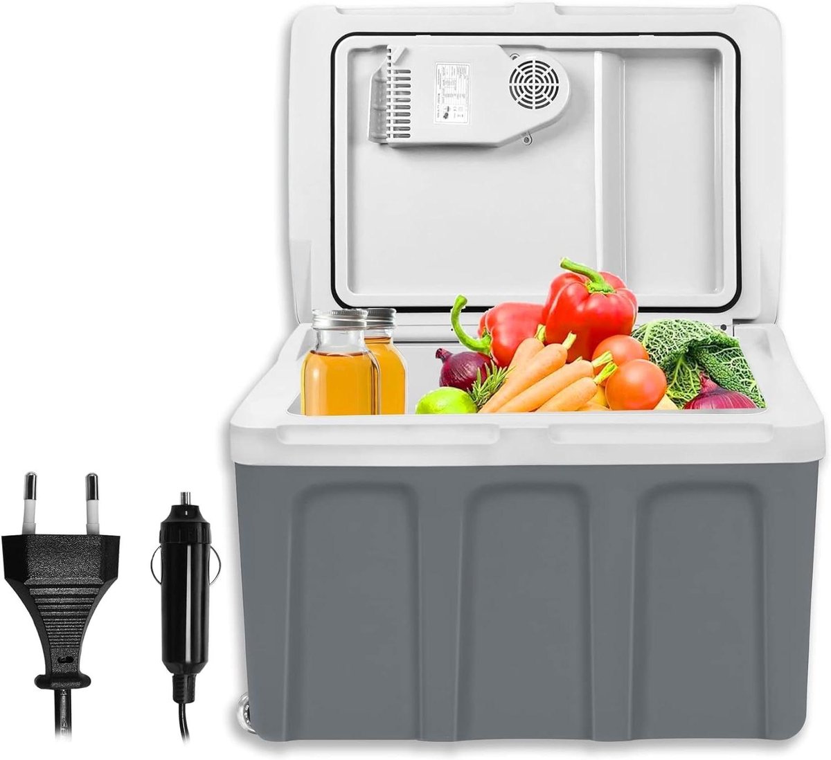 Elektrische Koelbox - Thermobox Auto - Koel Dranken - Warmhoudfunctie - 48 Liter - Grijs