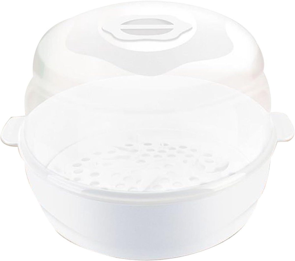 Magnetron Stoomreiniger - Flessen Sterilisator - Babyflessen Reinigen - Hoge Temperatuur - 28 x 10 x 25 cm - Wit