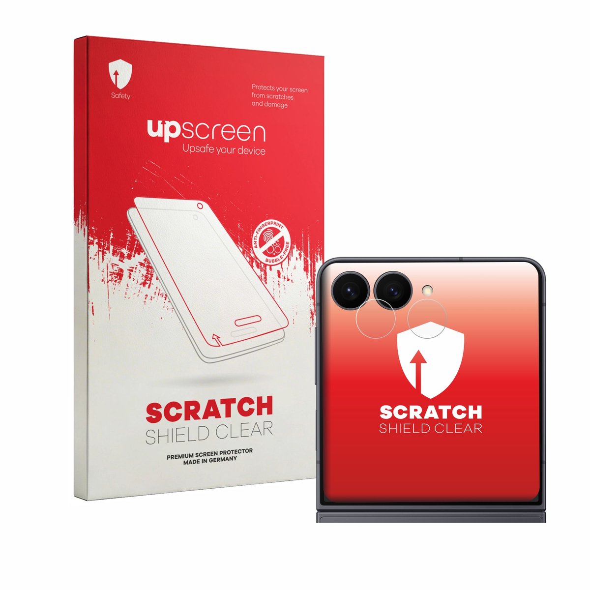 upscreen - Screenprotector voor Samsung Galaxy Z Flip 8 (ALLEEN Camera Lens) - Folie Beschermfolie transparant