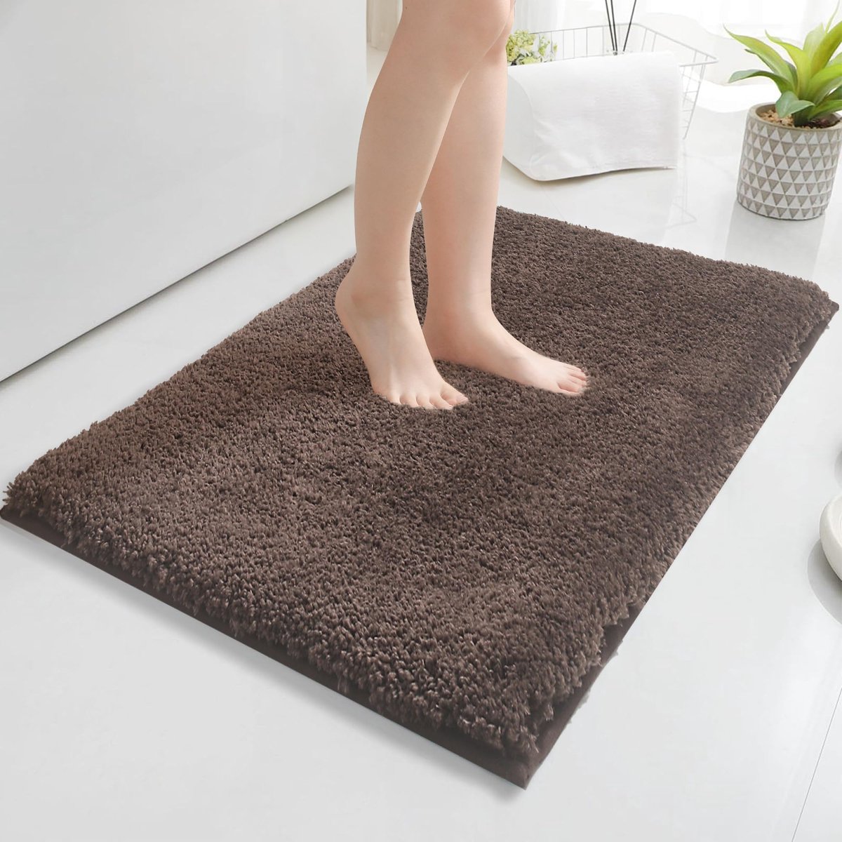 Badkamertapijt 80 x 120 cm - Antislip microvezel - Waterabsorberend - Zacht en duurzaam - SnelShoppen