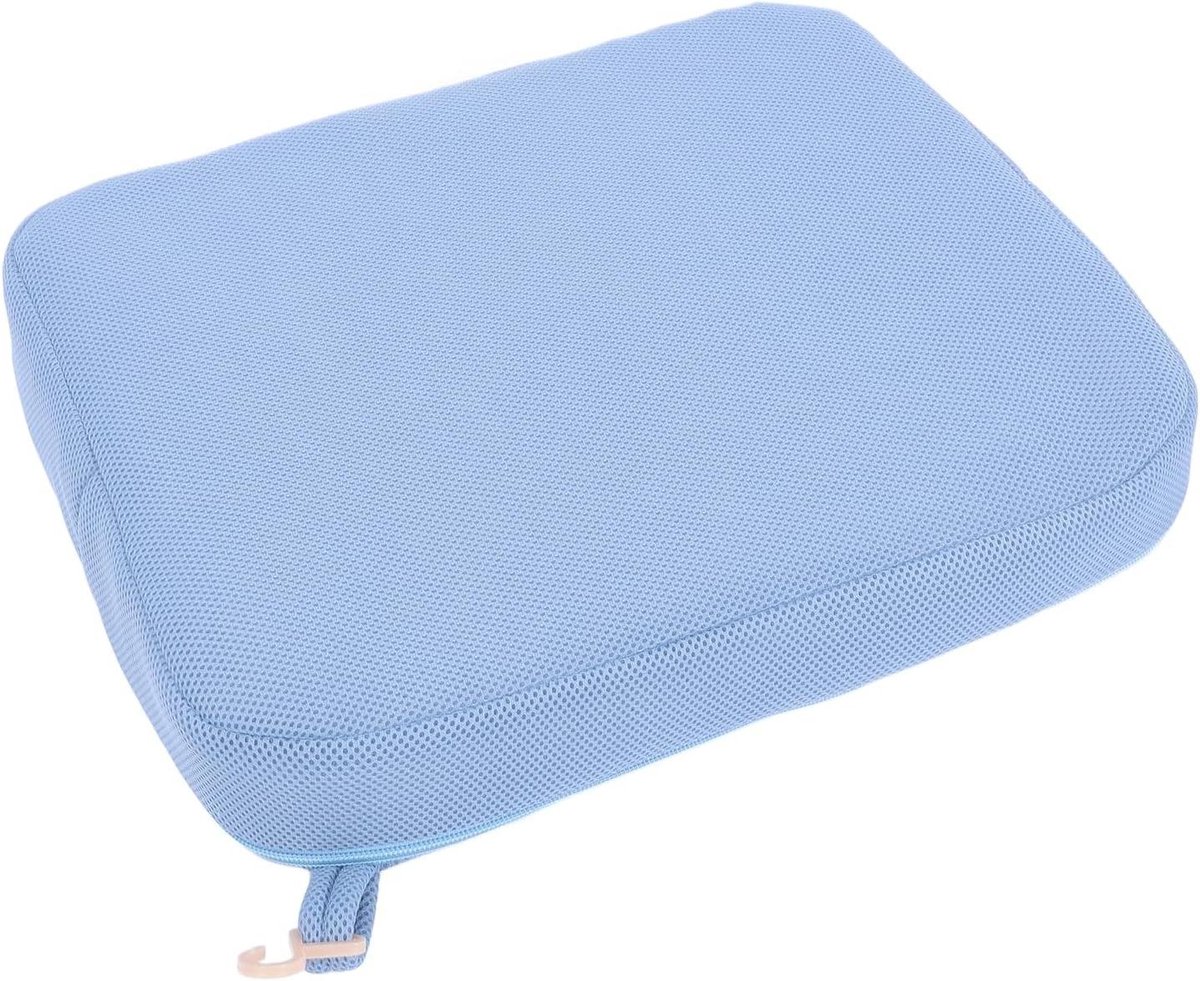Douchezitkussen - Badkussen - Comfortabel Douchen - Ademend en Sneldrogend - Medium - Blauw