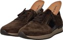 Bruine Gabor damessneakers met rits en slangenprint detail, met Gabor binnenzool.