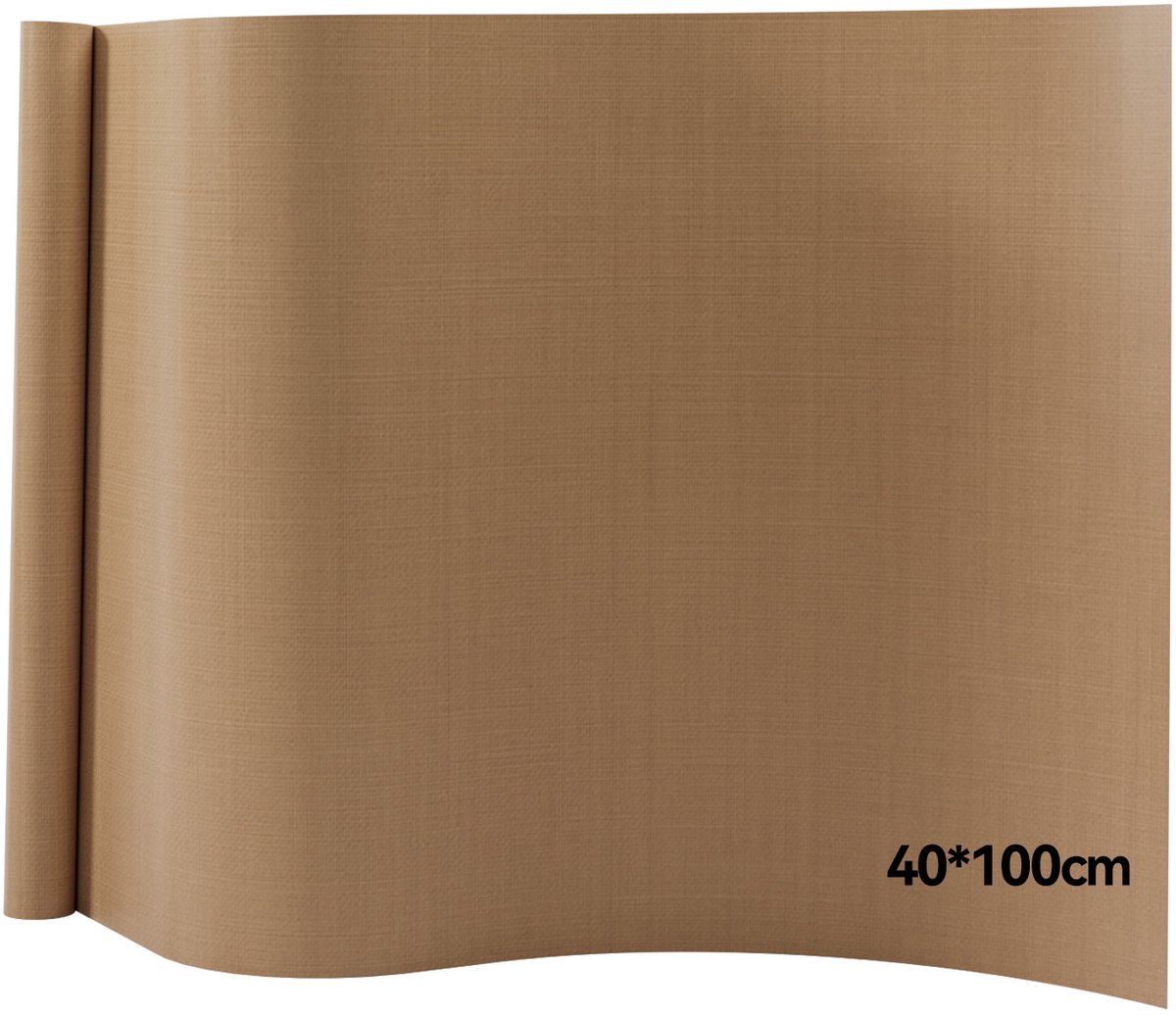 Hittebestendige Teflon Bakmat - Anti-aanbak - Hittebestendig Knutselvel - 40 x 100 cm - Bruin