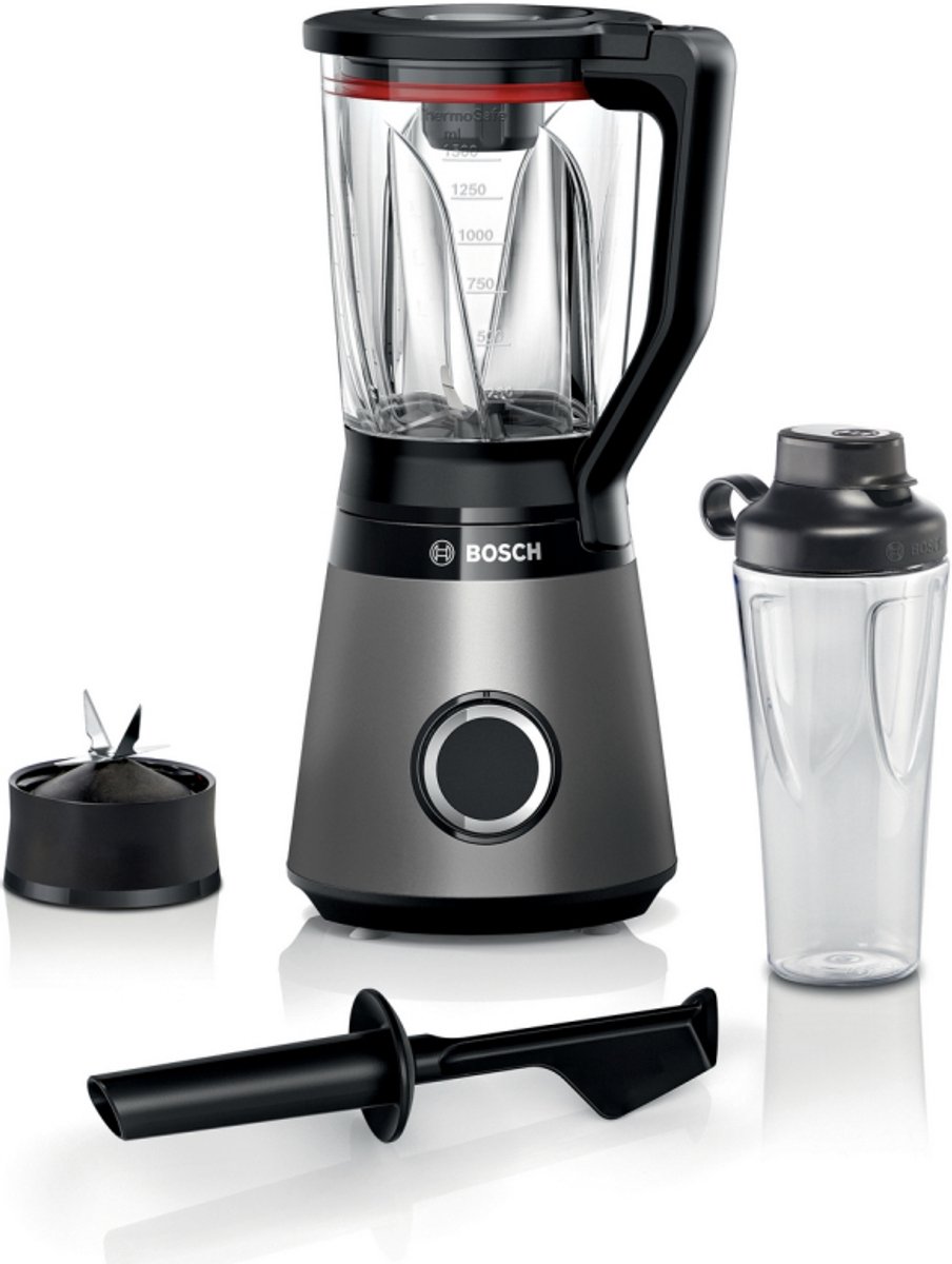Bosch Serie 4 MMB4194S - Blender - 1,5L - VitaPower - 1200W - 10 jaar motorgarantie - Met veiligheidsdeksel - Zilver