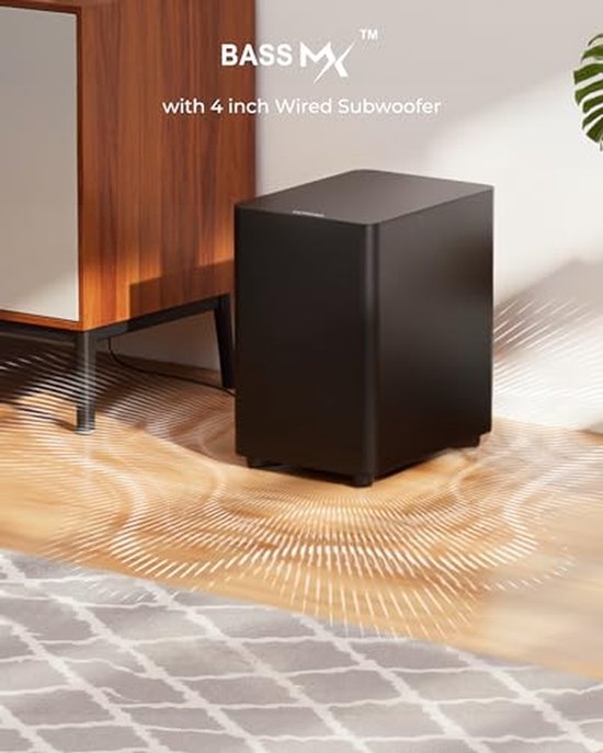Soundbar - Audio Systeem - Film Ervaring - 7.1 Kanaal Geluid - 40 cm Breed - Zwart — afbeelding 2