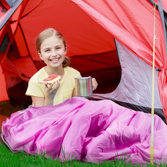 Lichte en Weerbestendige Slaapzak voor Outdoor Camping - 75" L x 30" W - Ideaal voor Kinderen en Volwassenen van Merkloos — afbeelding 3