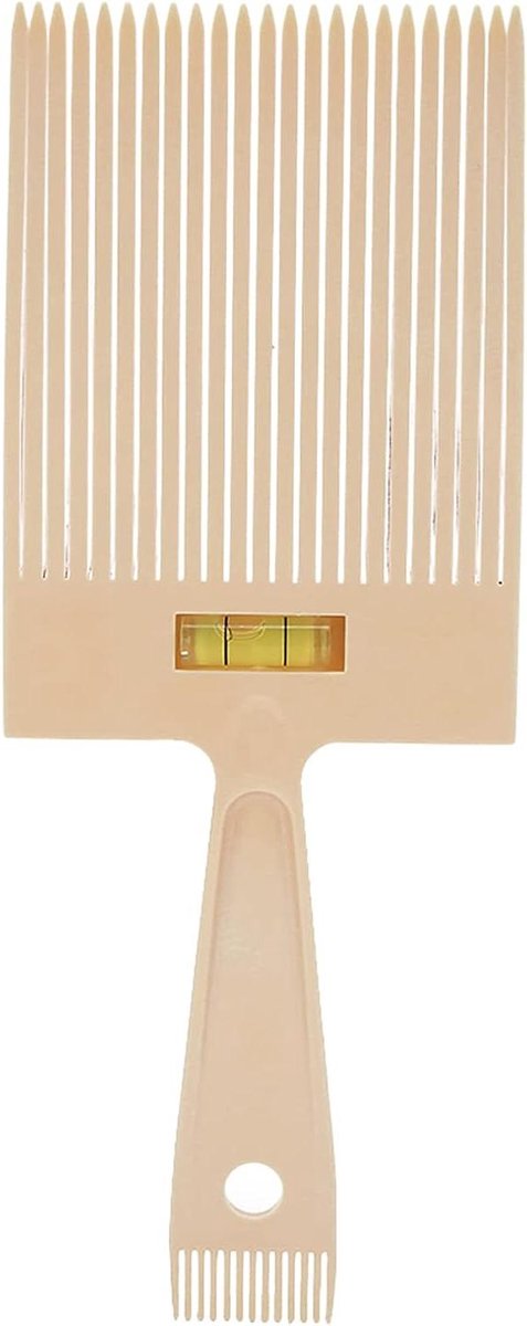 Platte Kam - Haar Styling - Kapsels Maken - Ergonomisch Ontwerp - Compact Lichtgewicht - Beige