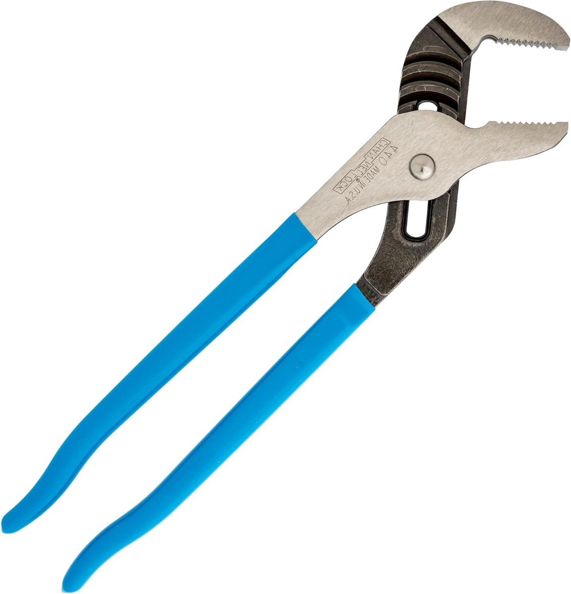 Tong en groef tang - Verstelbare tang - Draaien en grijpen - Versterkte randen - 12 inch - Zwart Blauw Zilver