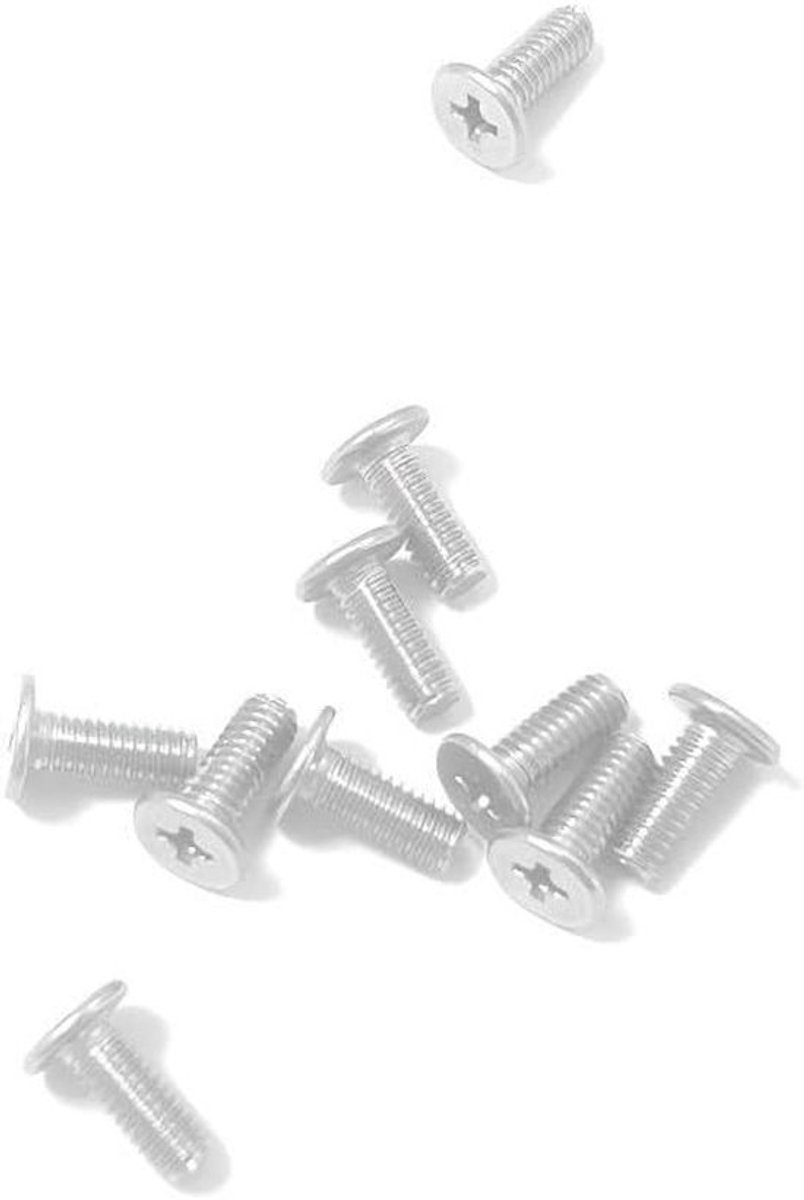 TV-houder schroeven - VESA-schroeven - M4 x 10 mm - Phillips-kop machinenschroeven - 10 stuks - voor bevestiging van TV, monitor, computer en LCD-houders - geschikt voor diverse modellen - zilverkleurig.