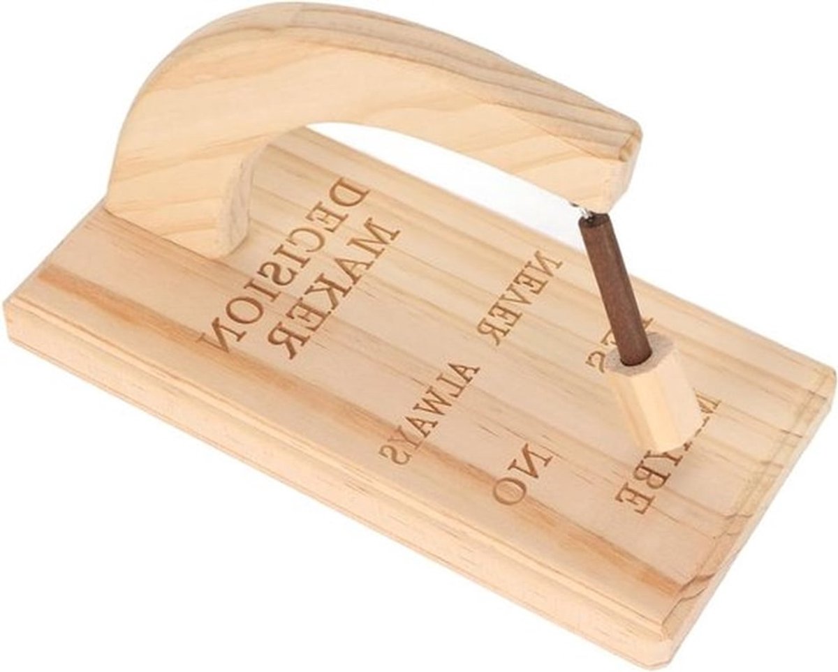 - Magnetische pendel beslissingsmaker - Houten schommelstokken - Slingerbord - Innovatieve beslissingsmaker selector - Bureau decoratie - Geschikt voor kantoor - Houten model