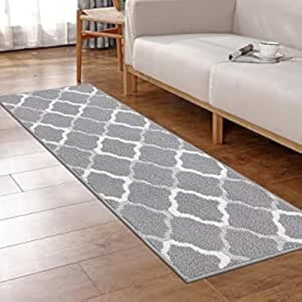 Grijs Antislip Rechthoekig Tapijt Entree Deur Mat Is Gemakkelijk Te Reinigen, Geschikt voor Gang Keuken Trap Decoratie,50CM*80CM