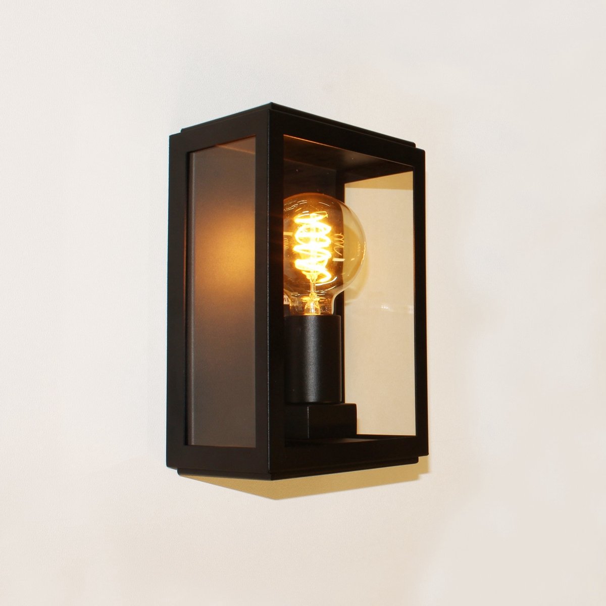 Artdelight Buitenlamp Rowin wand H 25 cm zwart