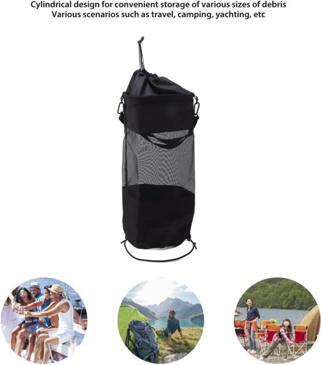 Herbruikbare Mesh Vuilniszak voor Boten - Wasbaar en Lekvrij - Outdoor Vuilniszakken voor Boot, Kajak, Camper - Ideaal voor Vissen op Zee