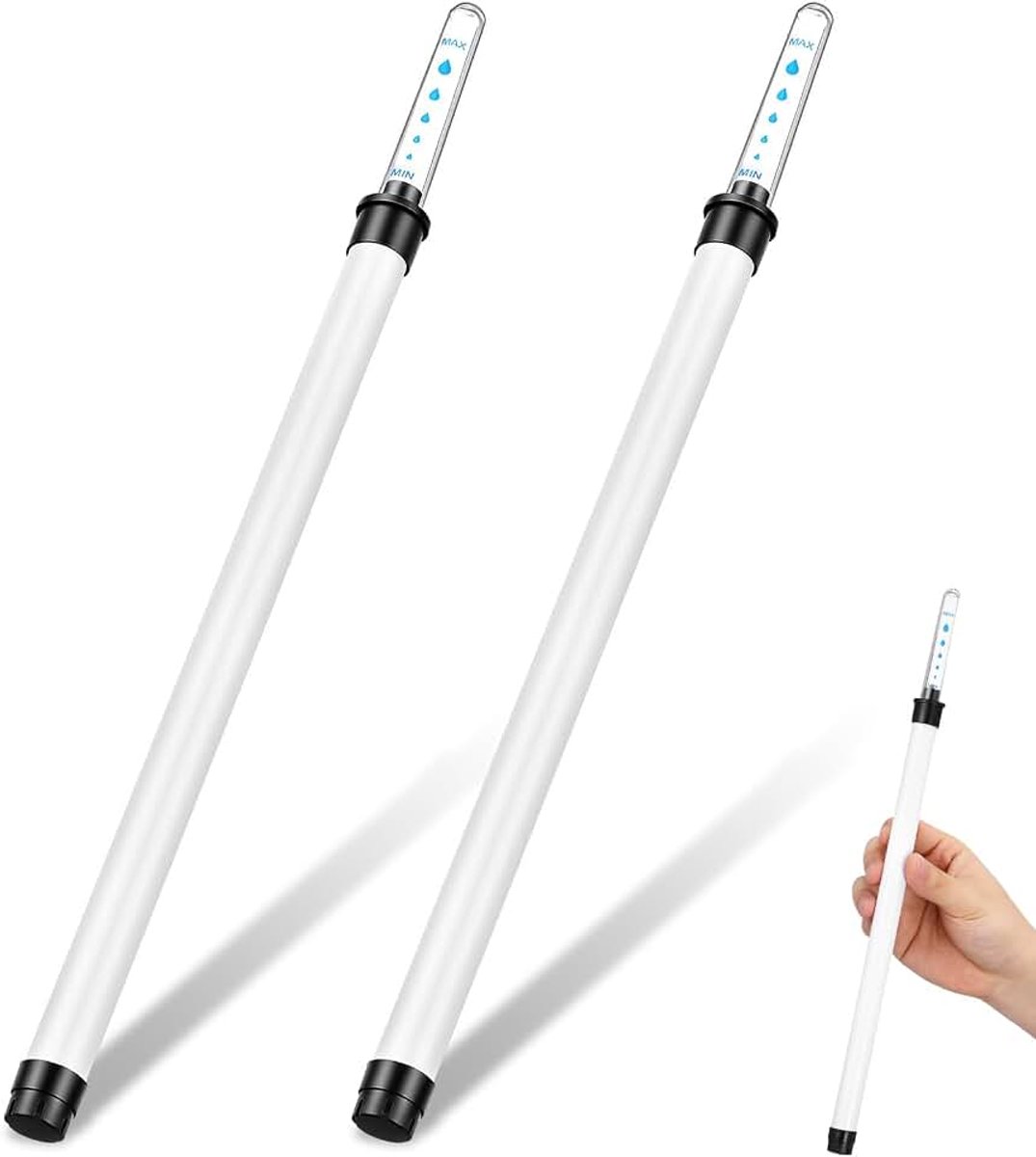 2 stuks waterniveau-indicatoren voor planten, 30 cm, gietindicator voor bloembakken, real-time bewaking van het waterniveau, eenvoudig te gebruiken zonder stroom, ideaal voor binnen en buiten