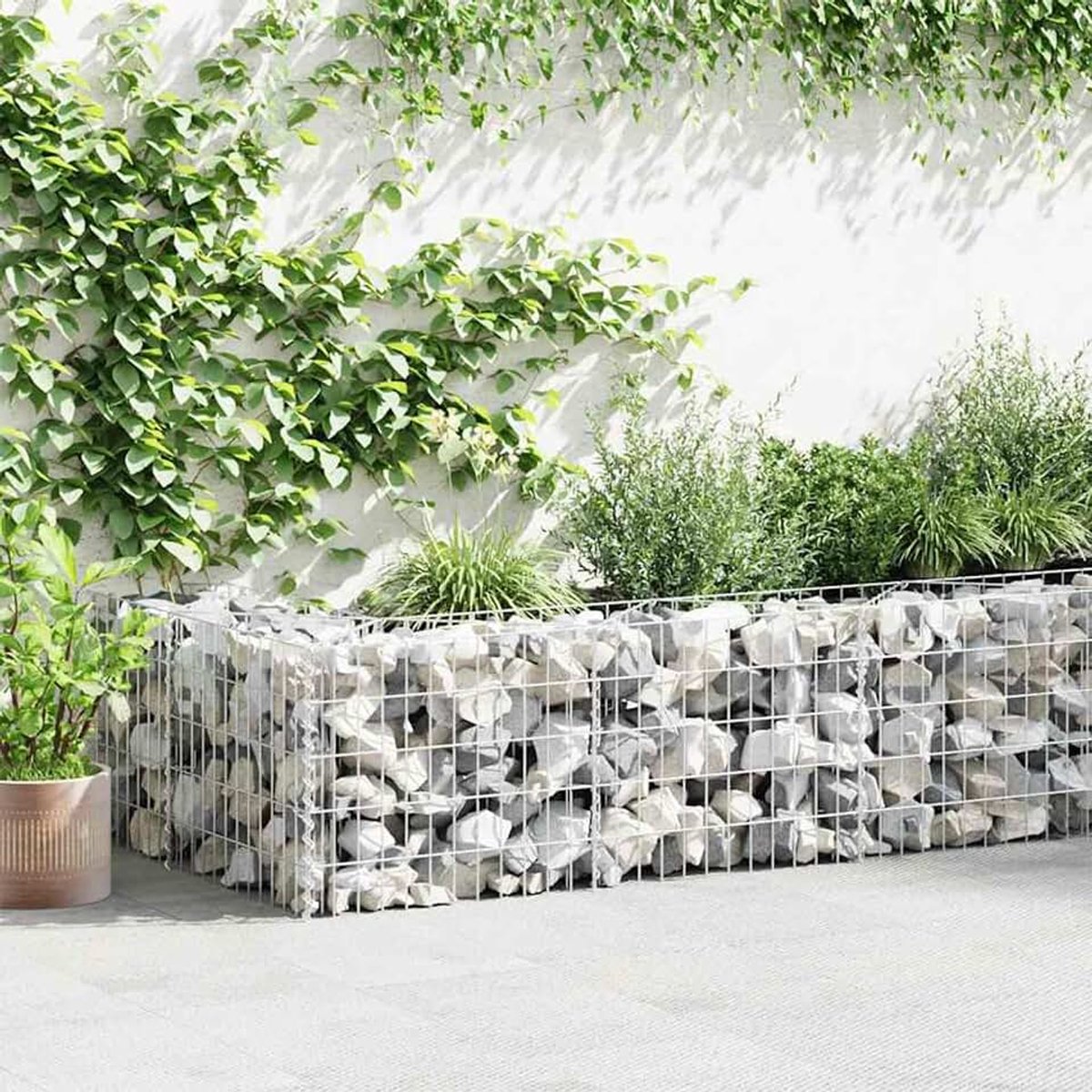Schanskorven verhoogd bloembed steenkorf draadmand steenkorf schanskorf schanskorf schanskorven schanskorven schanskorven voor tuin verzinkt staal 630×30×50 cm