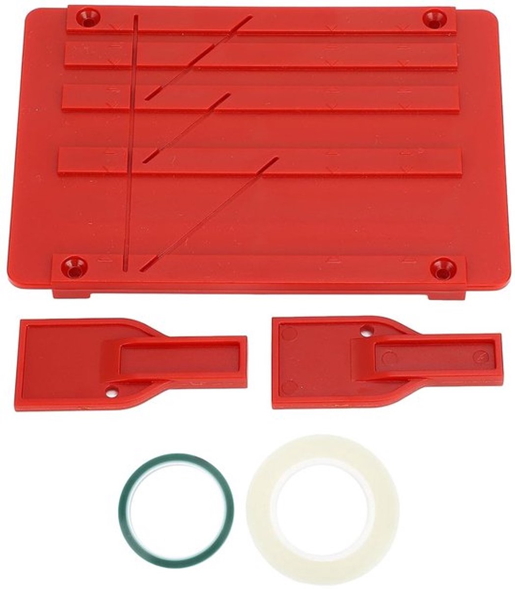 Tape-snijkit voor Universele Reel-to-Reel Taperecorders - Snijplaat voor 1 inch, 1/2 inch, 1/4 inch en 1/8 inch tapes, Perfect voor Geluidsopnames en Audiobewerking