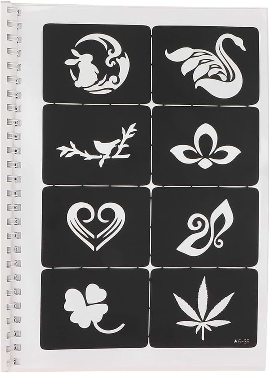 Tijdelijke Tatoeages Sjablonen, 10 pagina's 97 Patronen Tijdelijke Tattoo Stencils Waterdicht voor Kinderen voor School