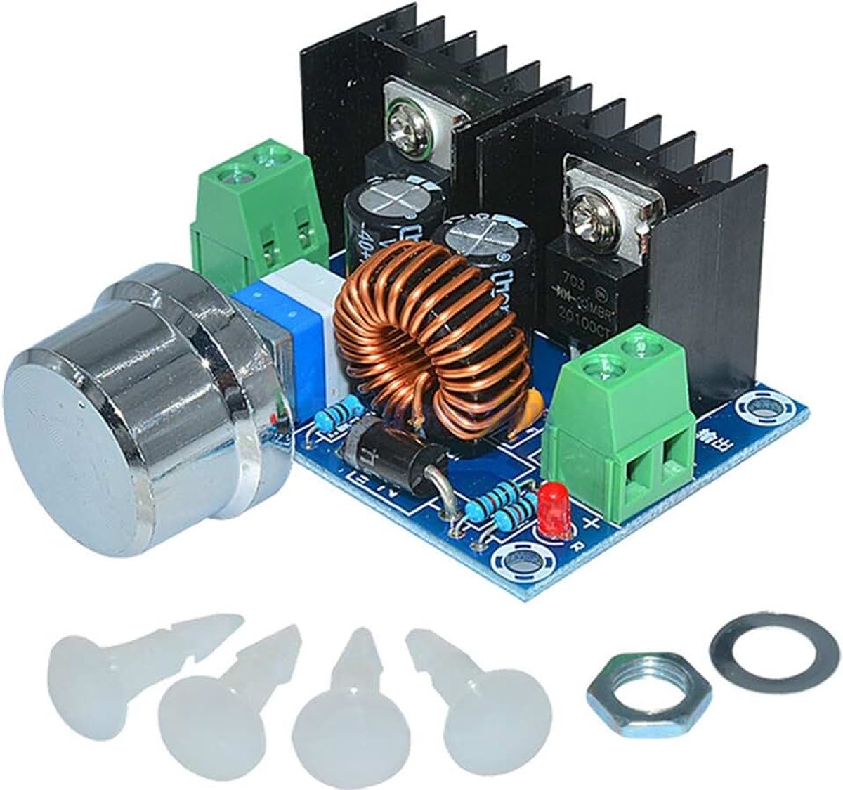 200W XL4016 DC-DC 8A Step Down 4-40V to 1.25-36V Adjustable Power Supply