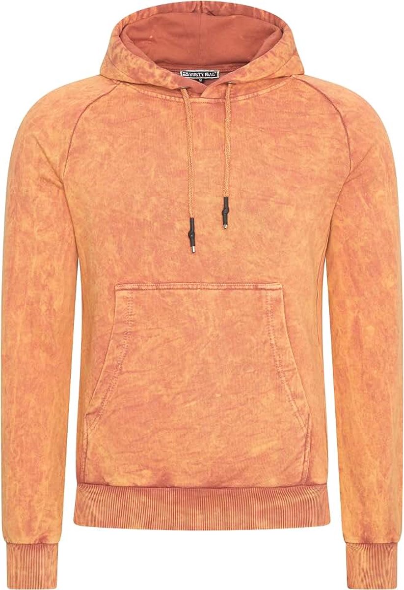 Neal Heren Streetwear capuchontrui verwassen sweatshirt met capuchon used look 160