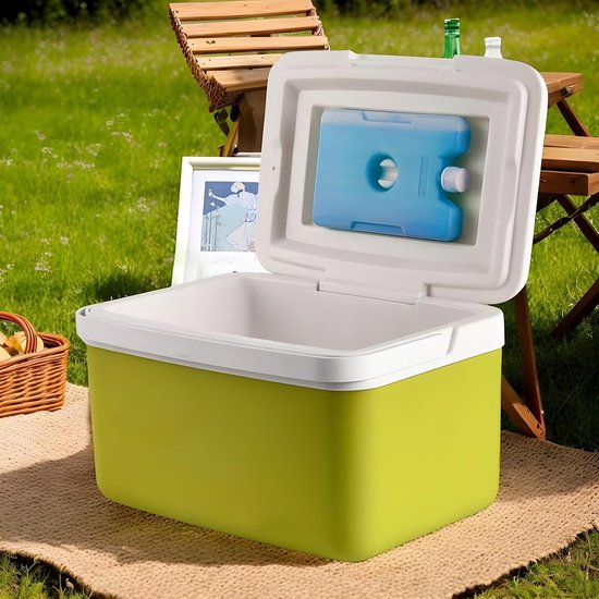 Ijsbox Koeler - Lekvrije Koelbox - Buitenactiviteiten - Consistent Chill Preservation - 6 Liter - Wit — afbeelding 4
