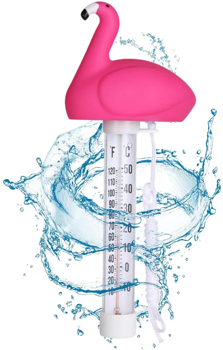 Zwembadthermometer drijvend - digitale weergave - waterbestendig - eenvoudig af te lezen - SnelShoppen