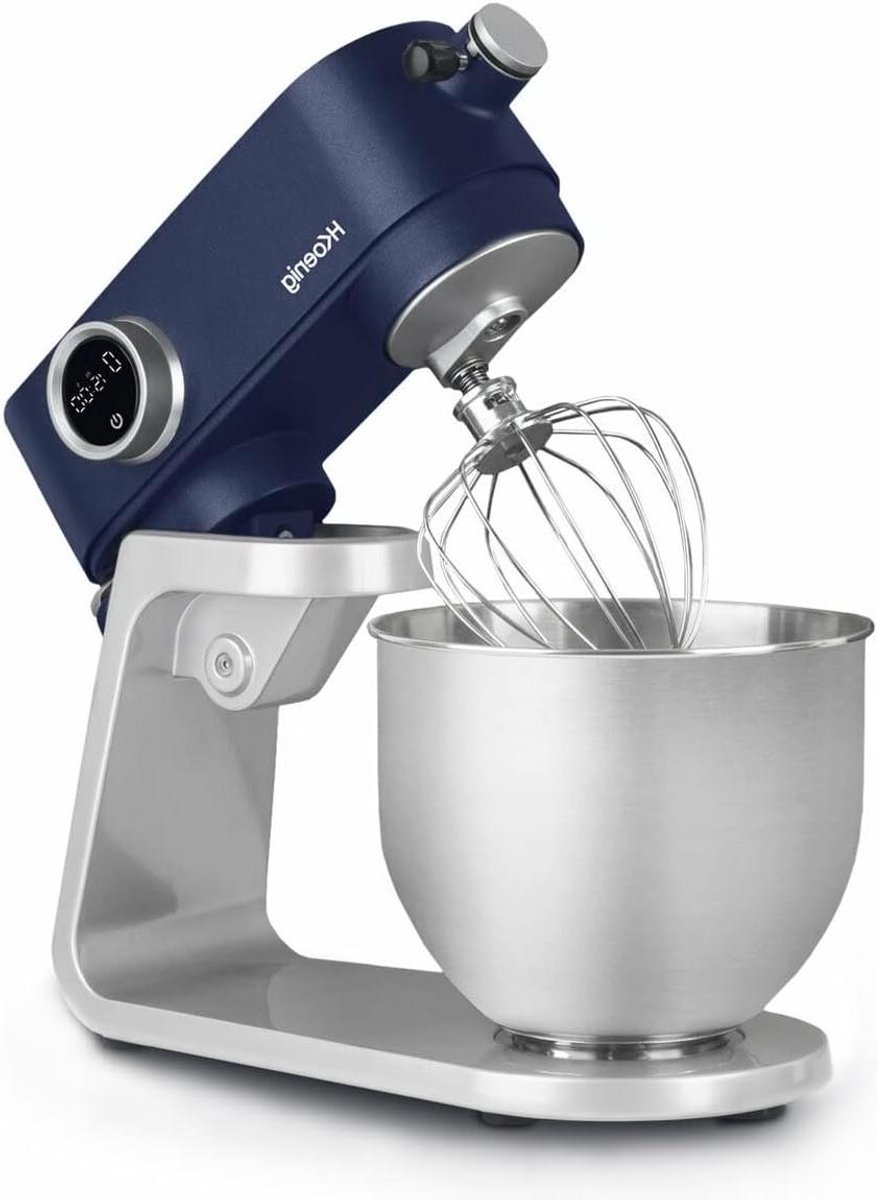 Keukenmachine - Mixer - Bakken en koken - Krachtige 800W motor - 5 Liter kom - Matblauw