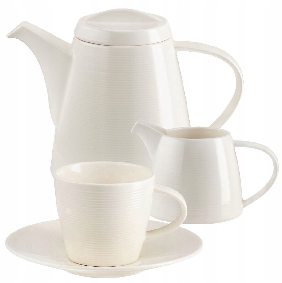 Villa Italia New York Koffieservies voor 6 personen - Lichtcrème