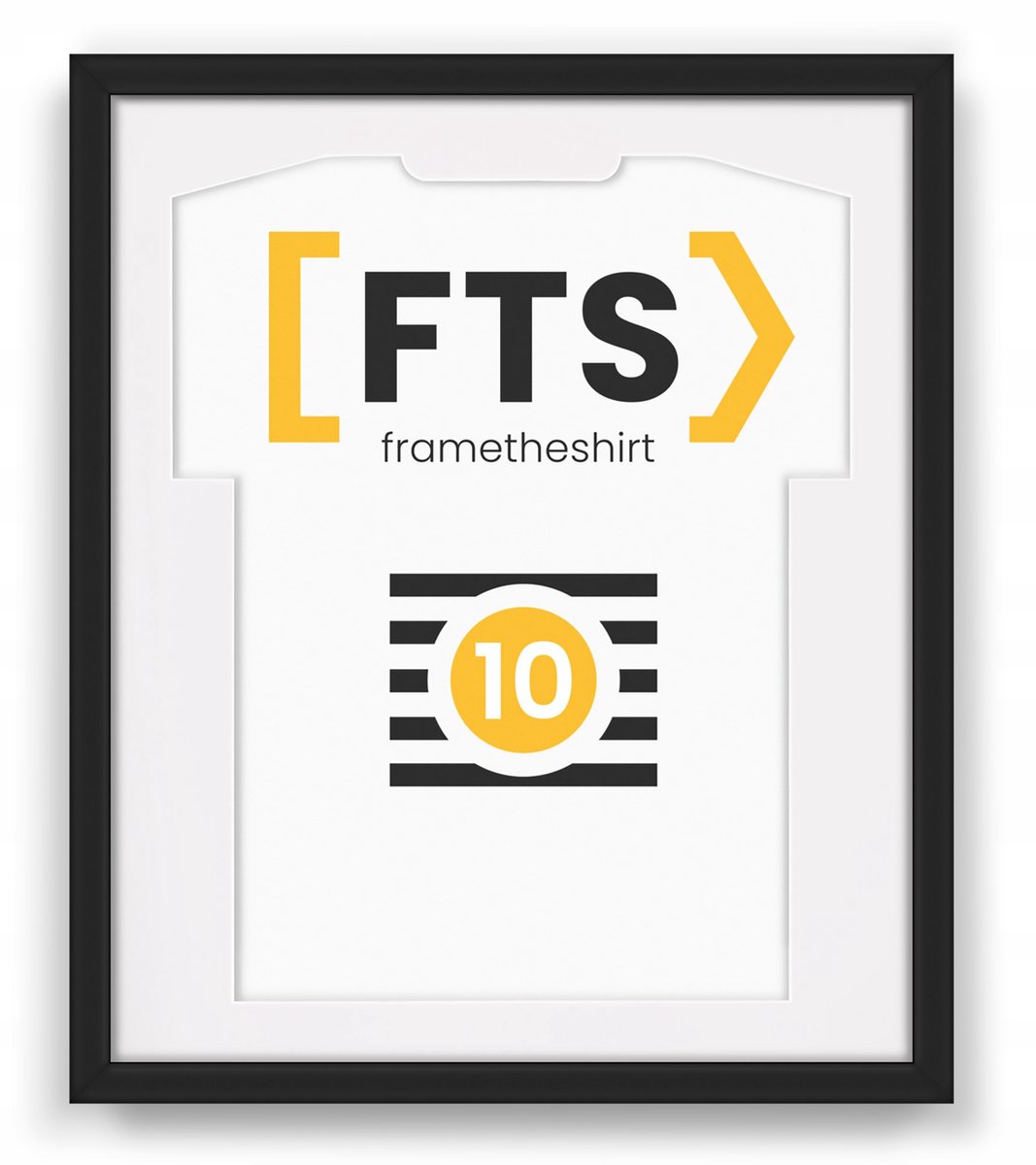 Premiumfotografie voor Sportshirts - Zwart/Wit Passe-partout