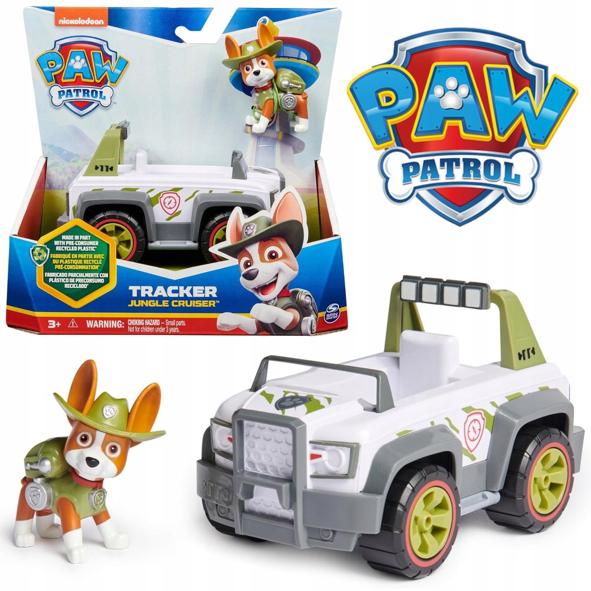Paw Patrol Tracker Jeep met Figuur - Duurzaam Speelgoed