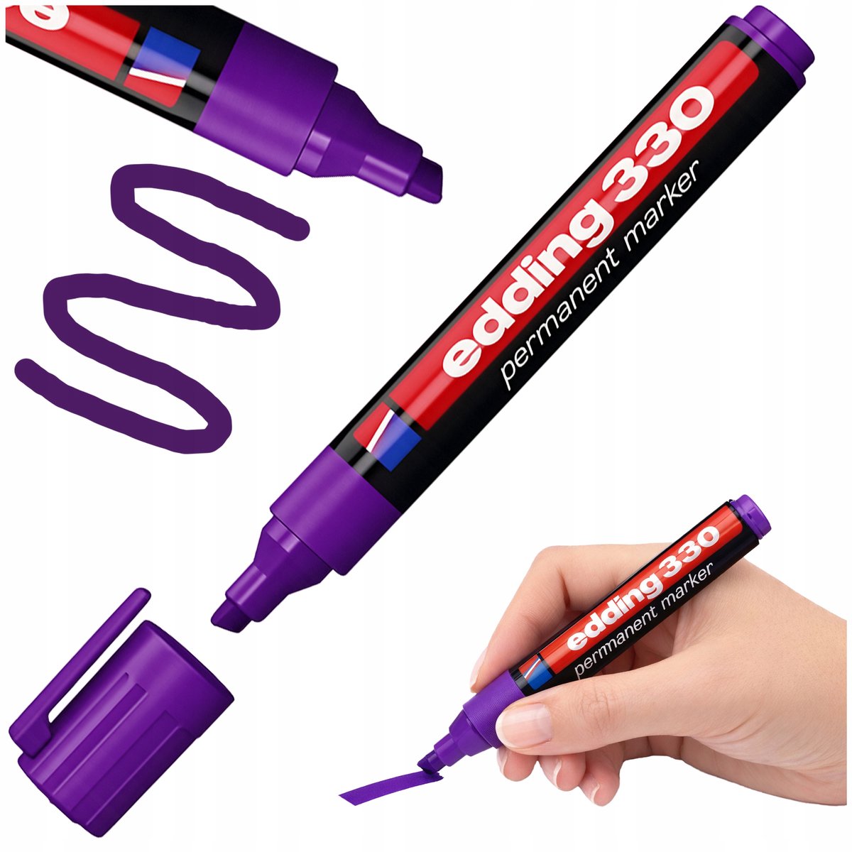Edding Permanente Marker Fiolet - 1-5mm Punt - Voor School & Kantoor