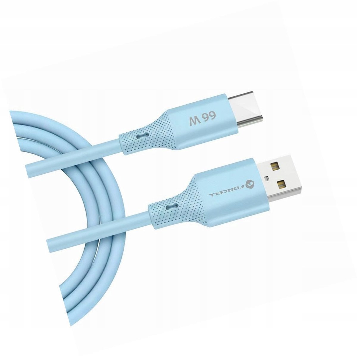 Forcell USB-A naar USB-C Kabel 1m Blauw 66W Android Auto Xiaomi